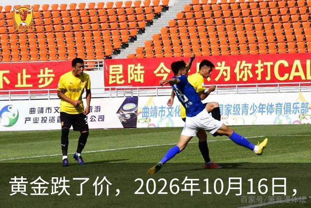 黄金跌了价，2026年10月16日，中国黄金最新价格，人民币黄金最新价格
